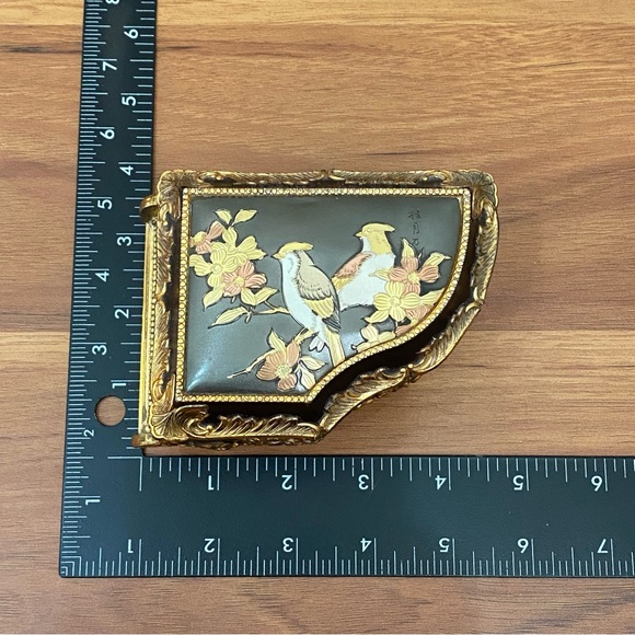 Vintage SANKYO Schmid Japan Oriental Asian Enamel Birds Piano Music Box - Picture 7 of 15